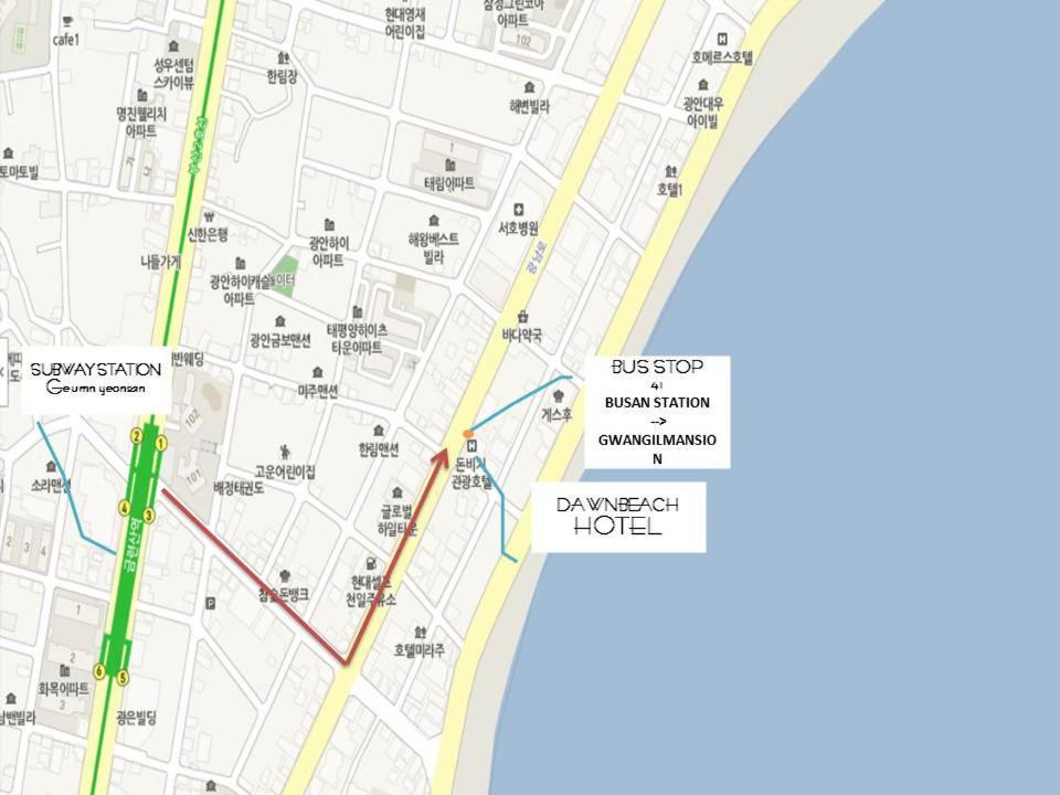 Dawn Beach Hotel Busan Eksteriør bilde